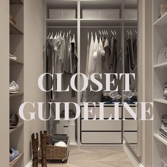 CLOSET GUIDELINES - Picture 1 of 1